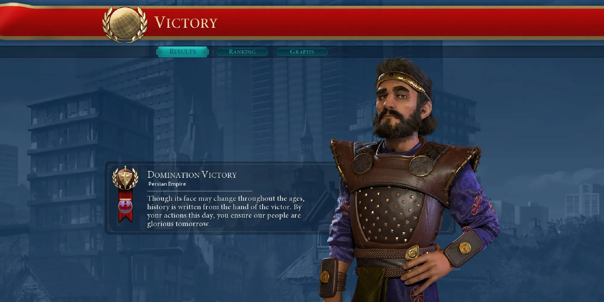 domination victory screen