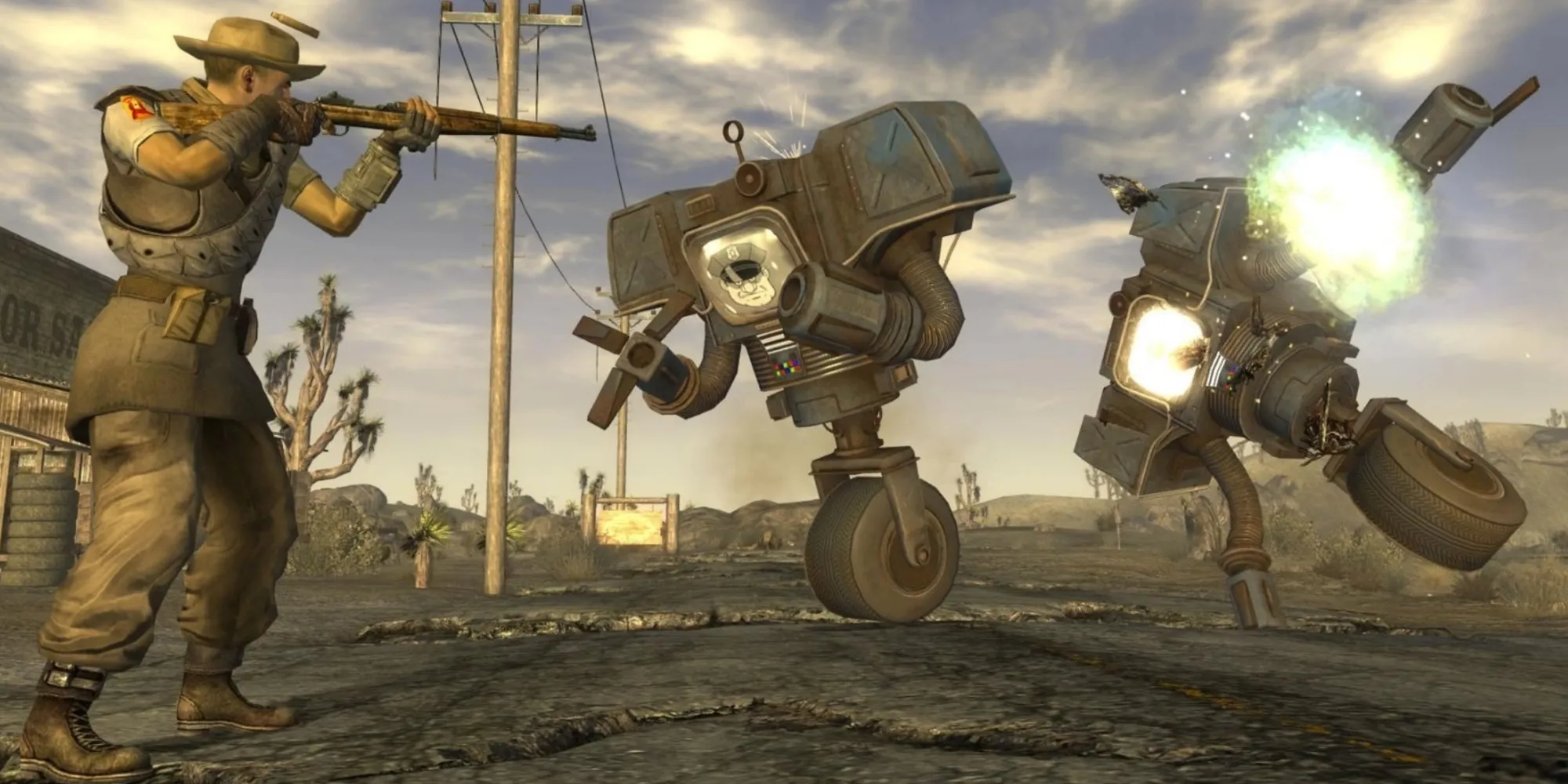 Combattre des ennemis dans Fallout New Vegas