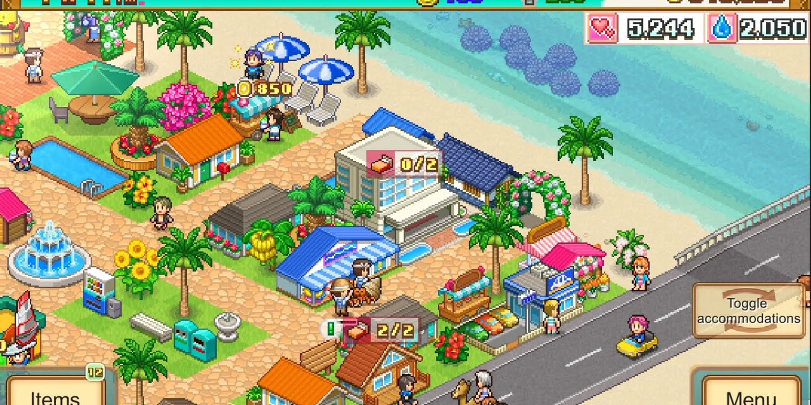 Tropical Resort Story gameplay