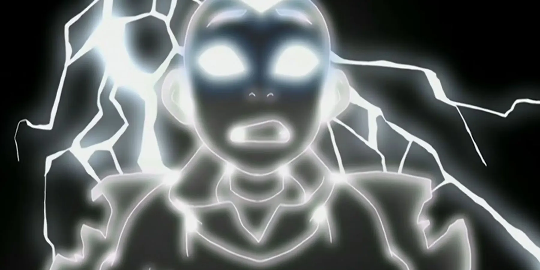 Azula electrocuta a Aang