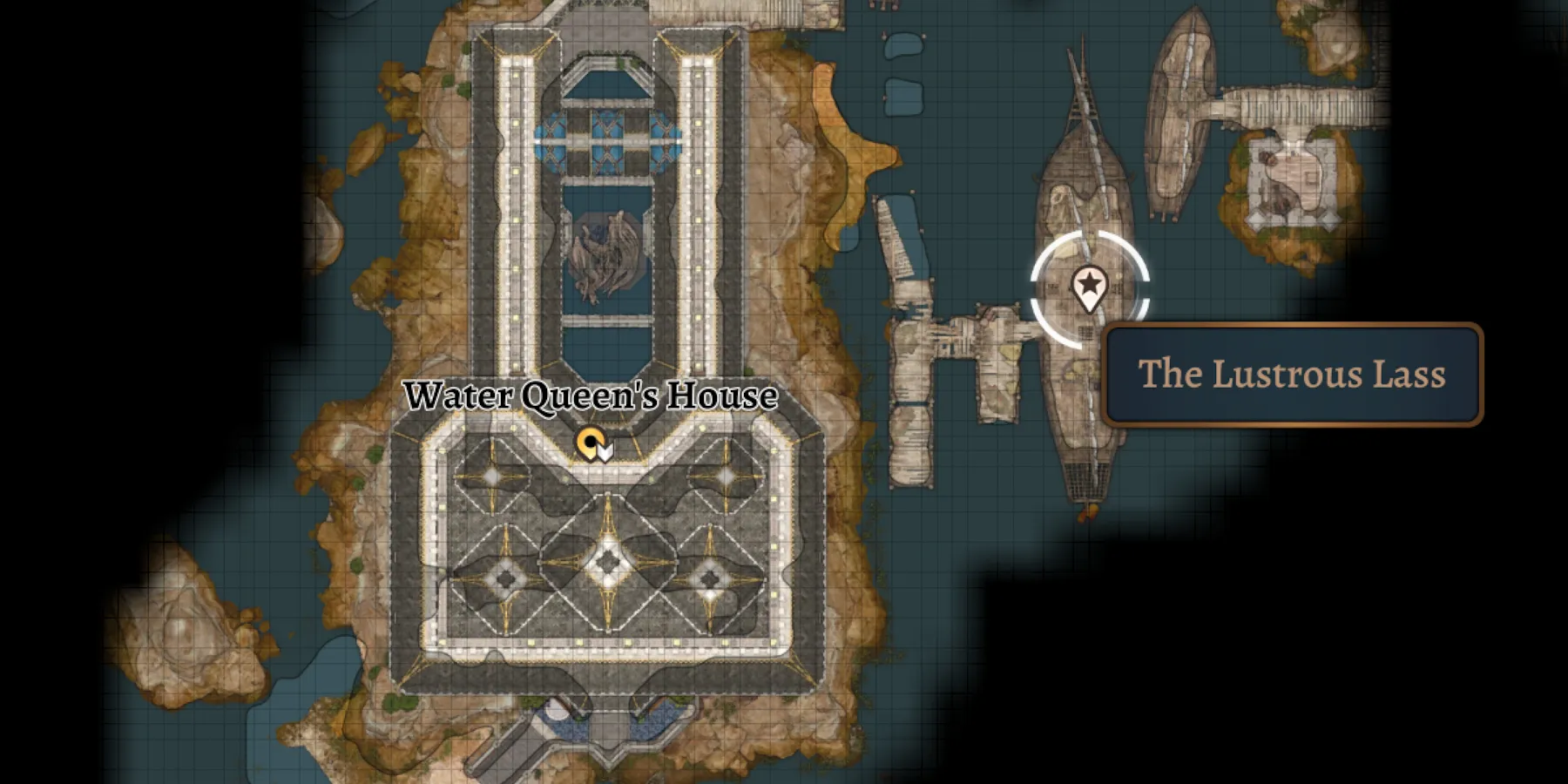 Mapa del Barco de Baldur's Gate 3