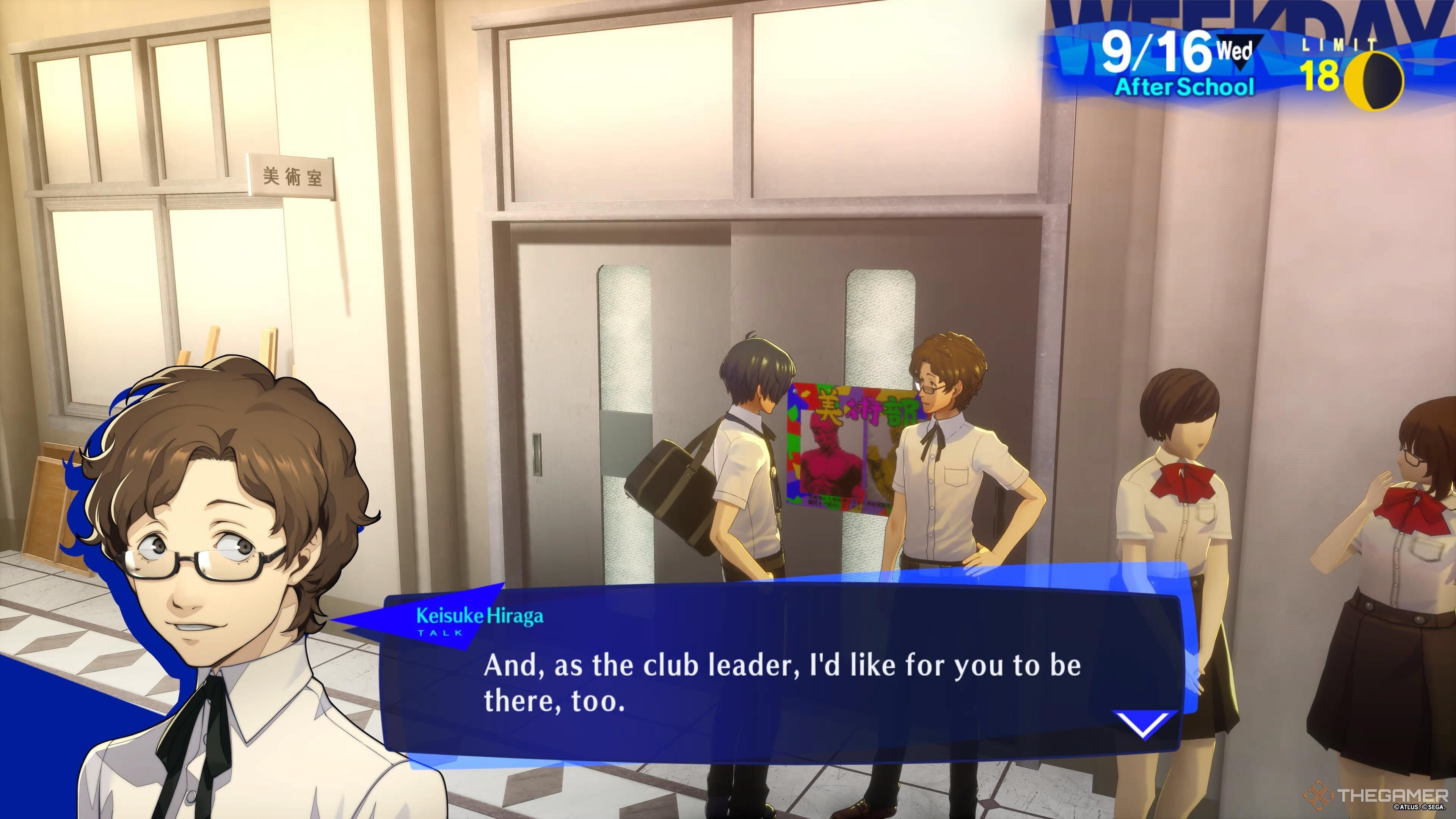 Keisuke wants you to be at the club - Persona 3 Reload