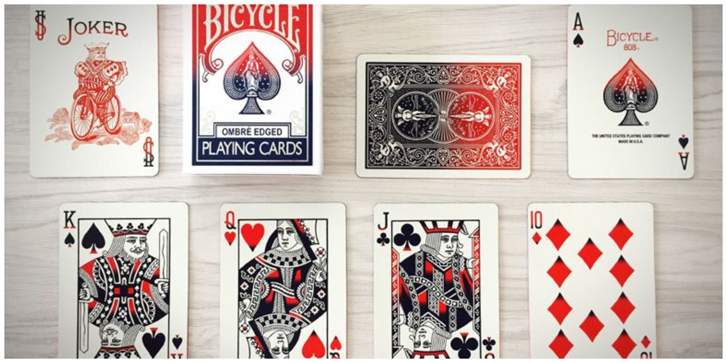 Ombre playing cards