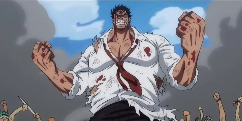 Monkey D. Garp in his prime, back when he earned the title of Hero of the Marines.