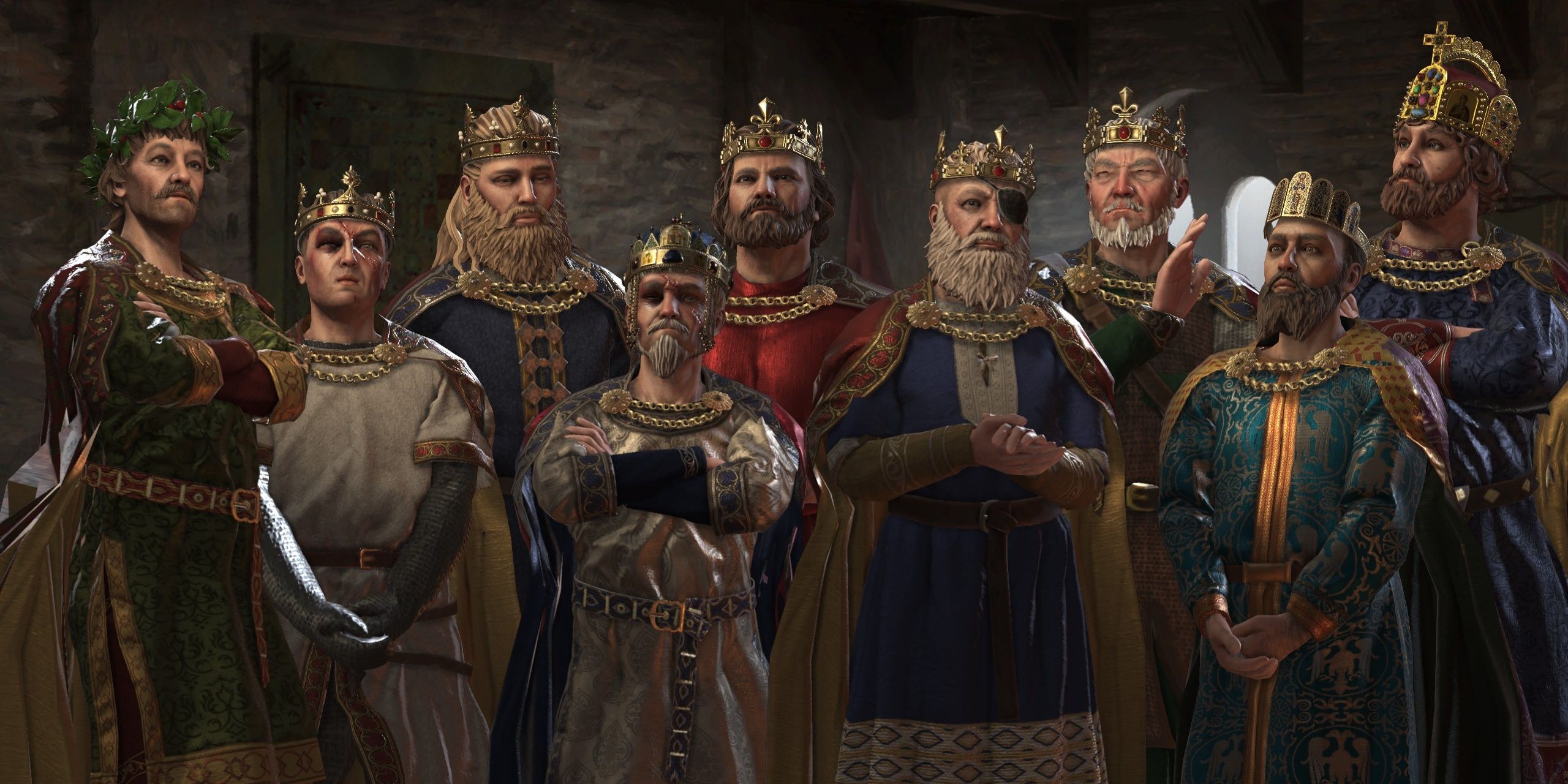 Crusader Kings 3의 다양한 통치자들