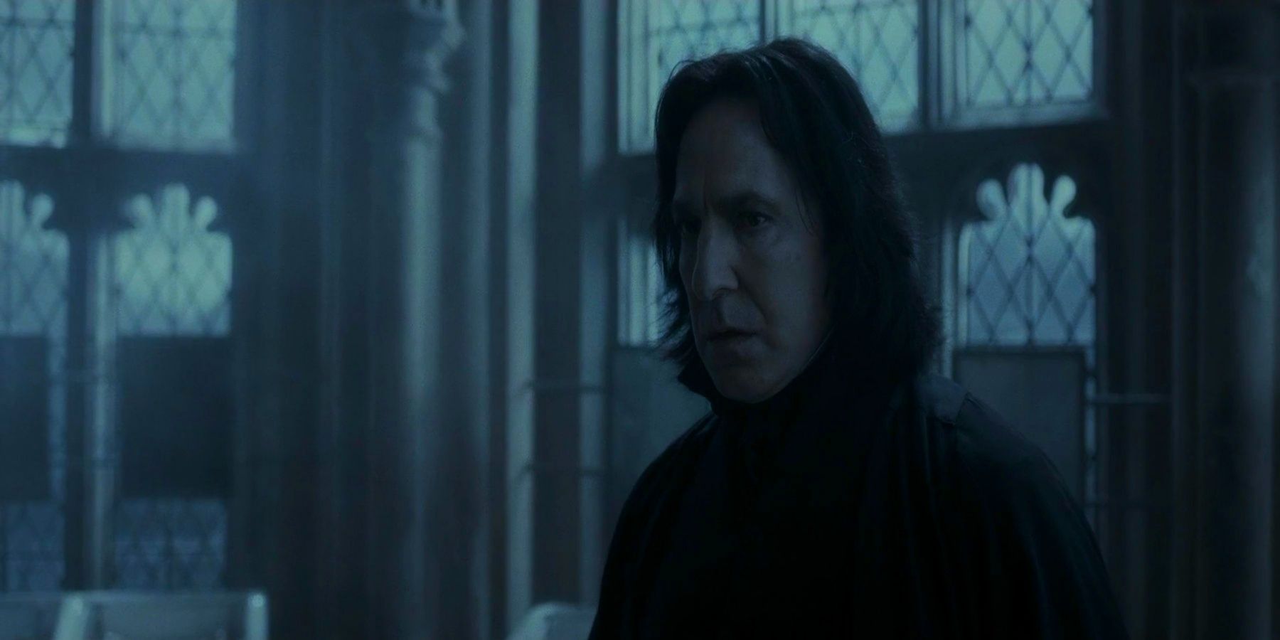 Snape curando a Malfoy en Harry Potter