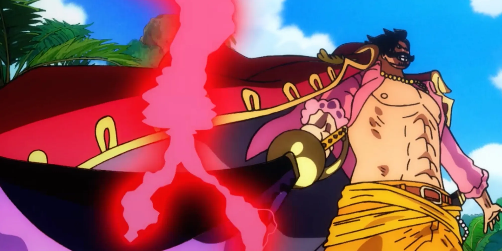 Gol D. Roger de One Piece usando la Partida Divina