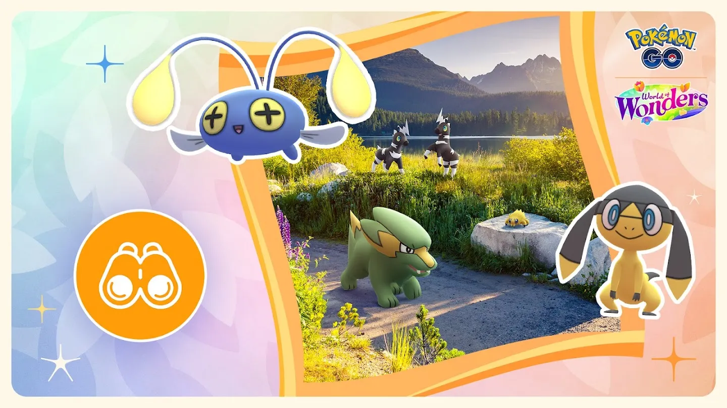 Image of Electrike, Joltik, and Blitzle in a frame with Chinchou and Helioptile outside of it