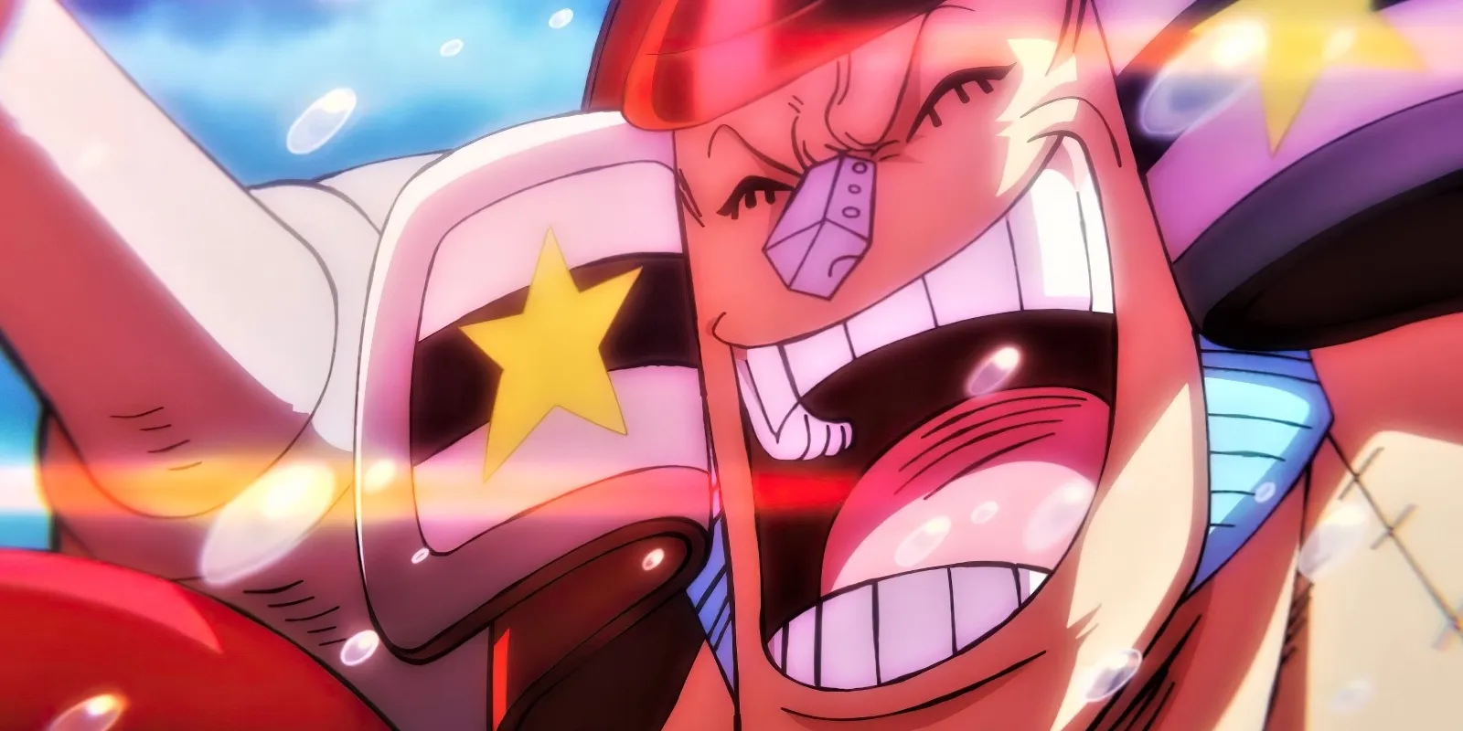 Franky sonriendo en One Piece