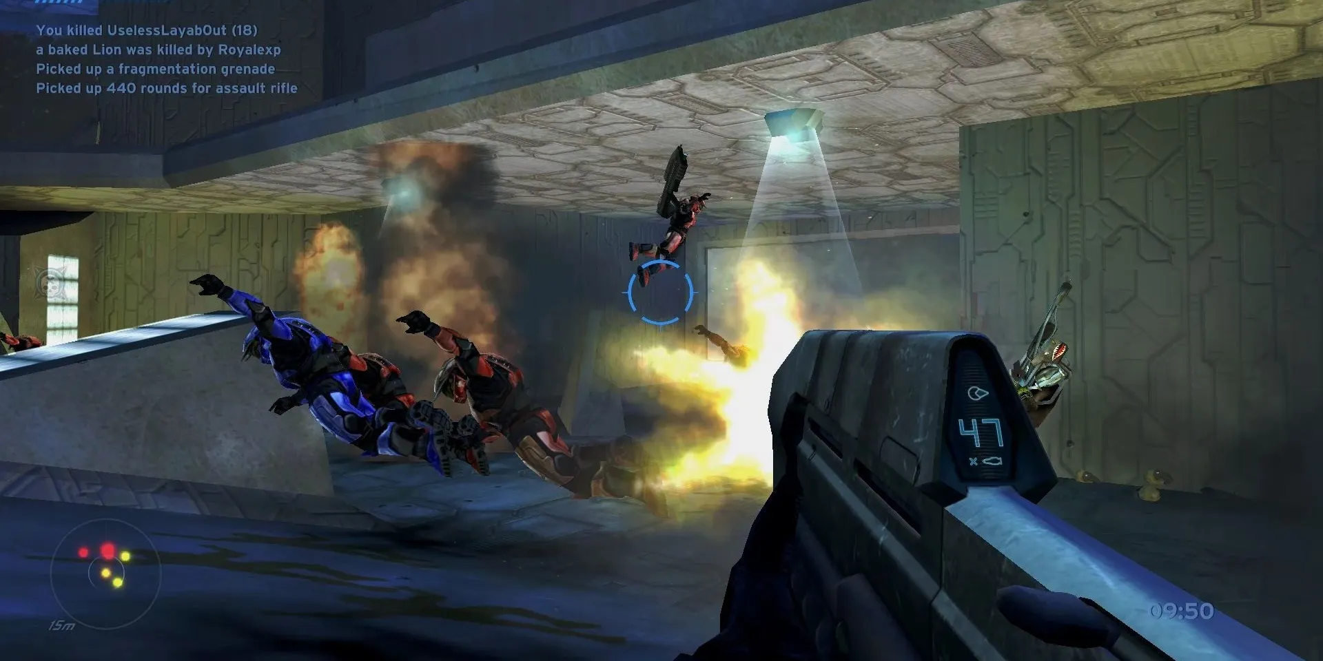 Halo Combat Evolved granadas en acción