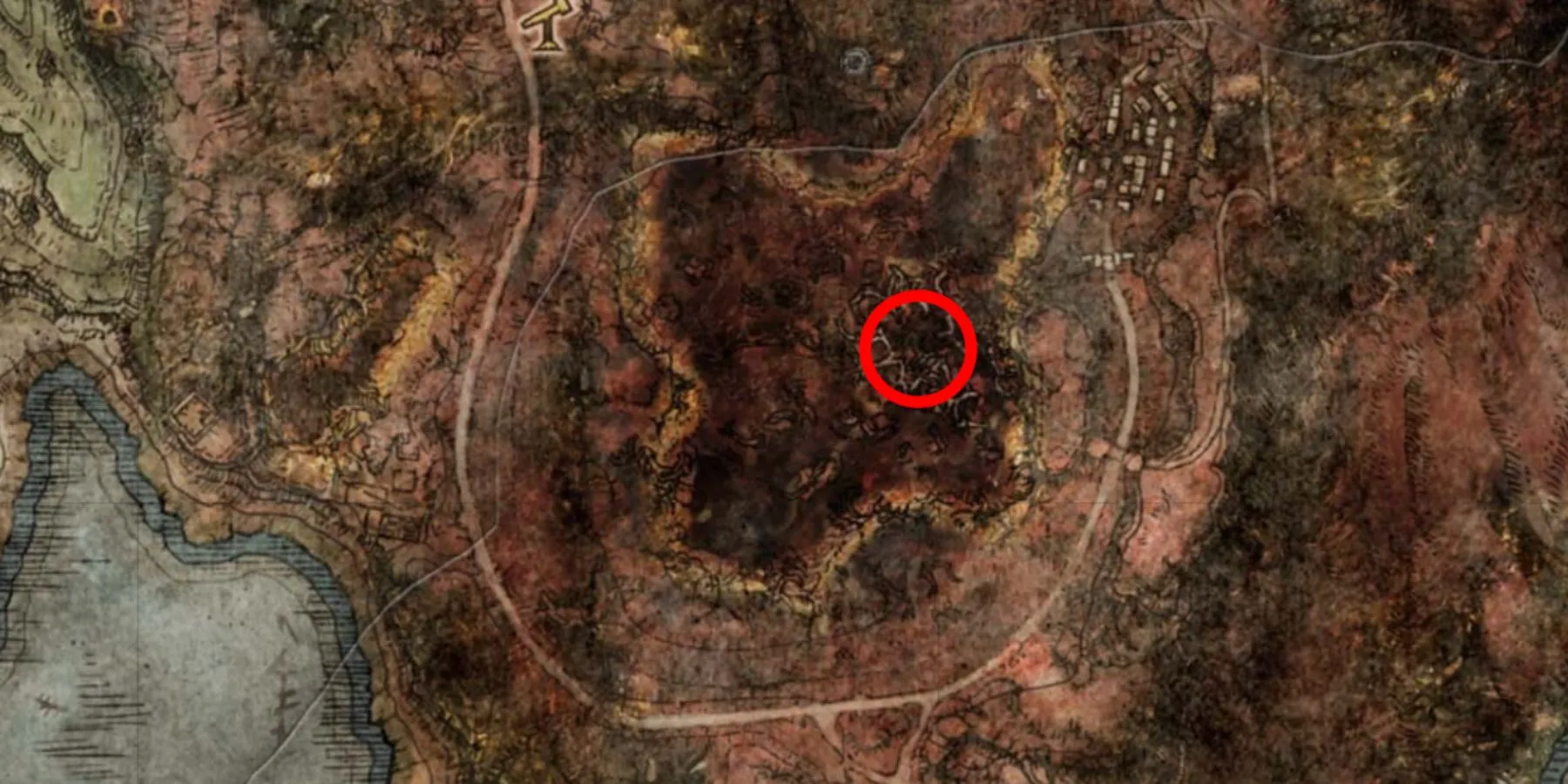 Commander O’Neil location on the map in Elden Ring