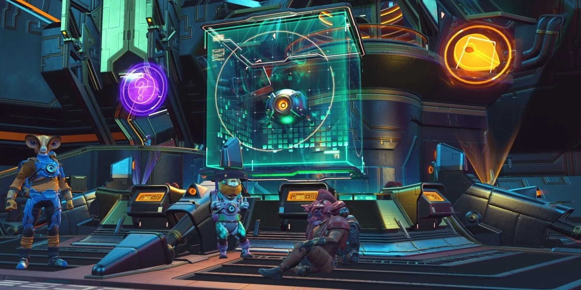 《无人深空》：玩家围在任务板前
