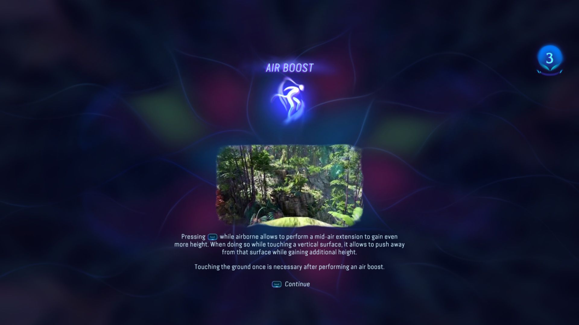 La compétence Air Boost, expliquant comment l'utiliser dans Avatar : Frontiers Of Pandora