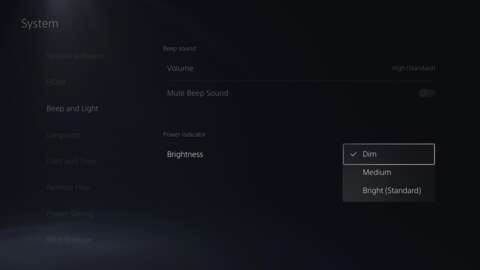 Oui, la PS5 aura bientôt des réglages de Bip et de lumière.
