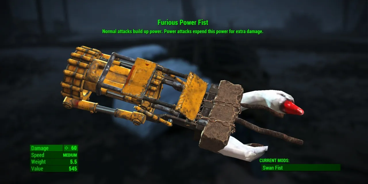 Fallout 4のフューリアス・パワーフィスト
