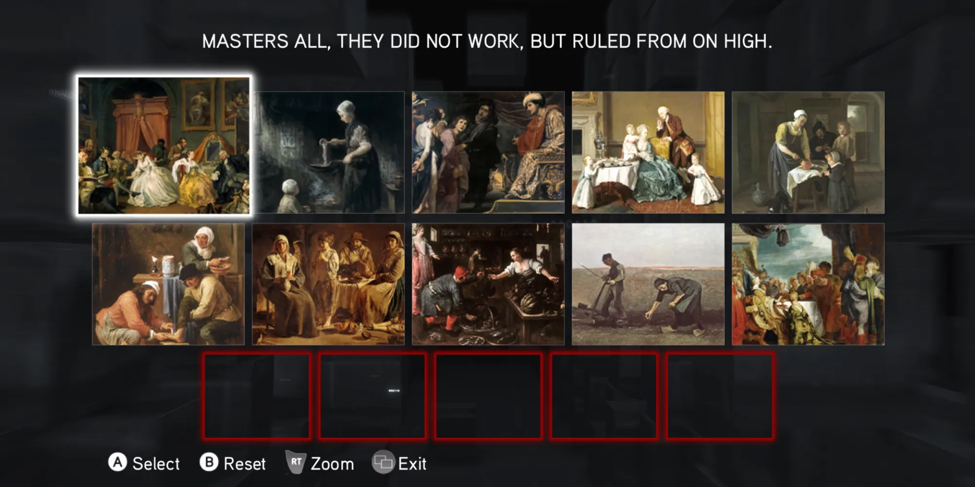 Screenshot di Assassin’s Creed Brotherhood del cluster 1, raccolta di immagini