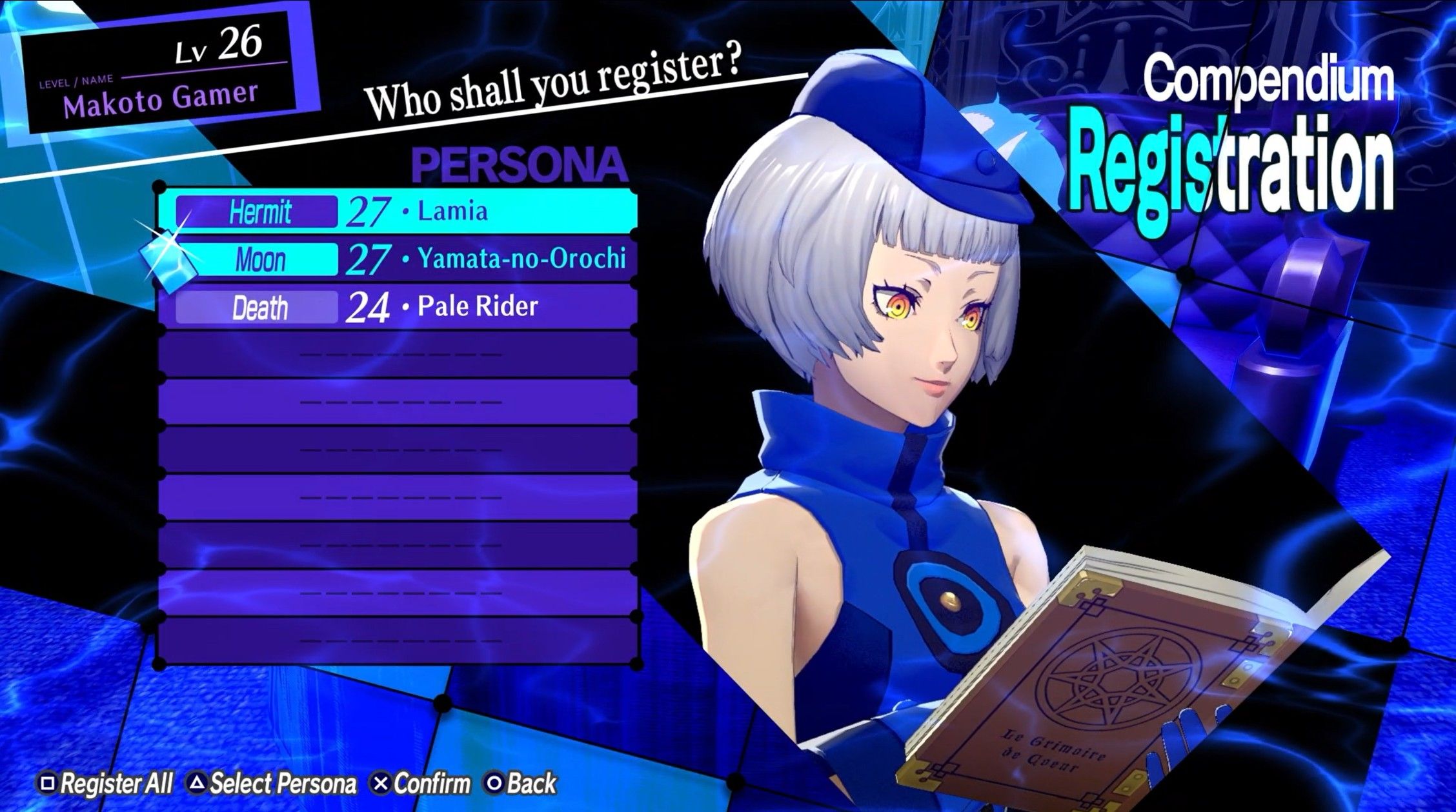 elizabeth when you register changed personas to the compendium persona 3 reload fusions p3r fusion