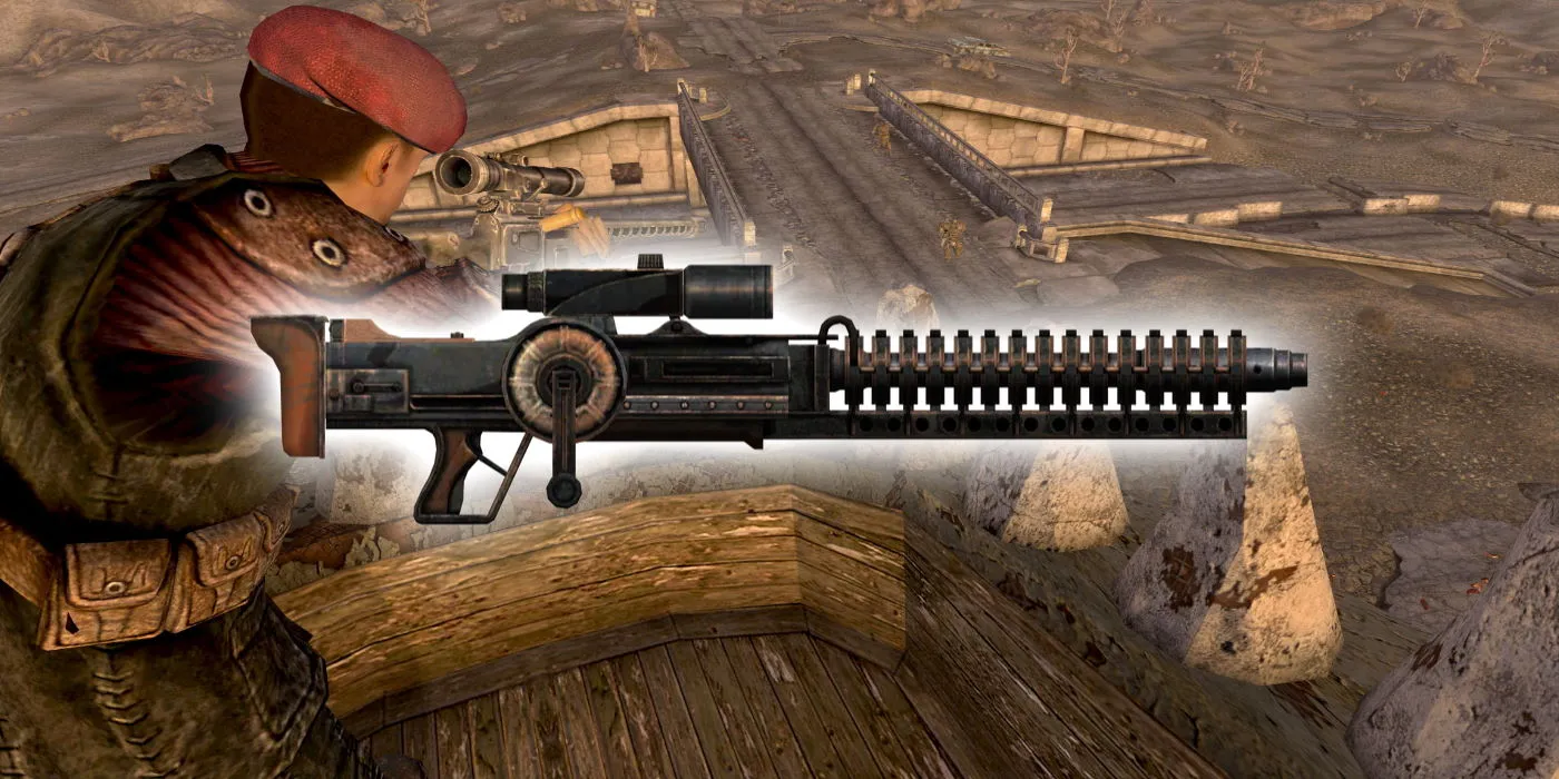 Fallout New Vegas - Meilleures Armes Énergétiques - YCS-186 Gauss Rifle