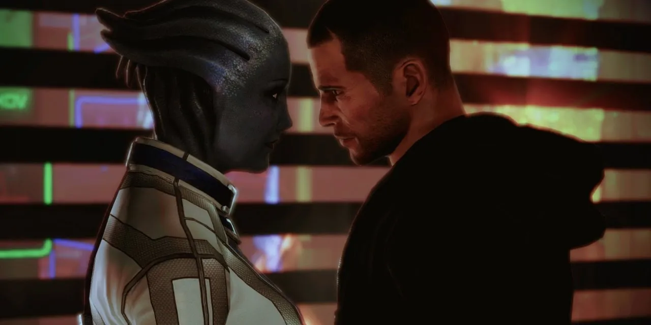 Liara and Shepard in Mass Effect 3