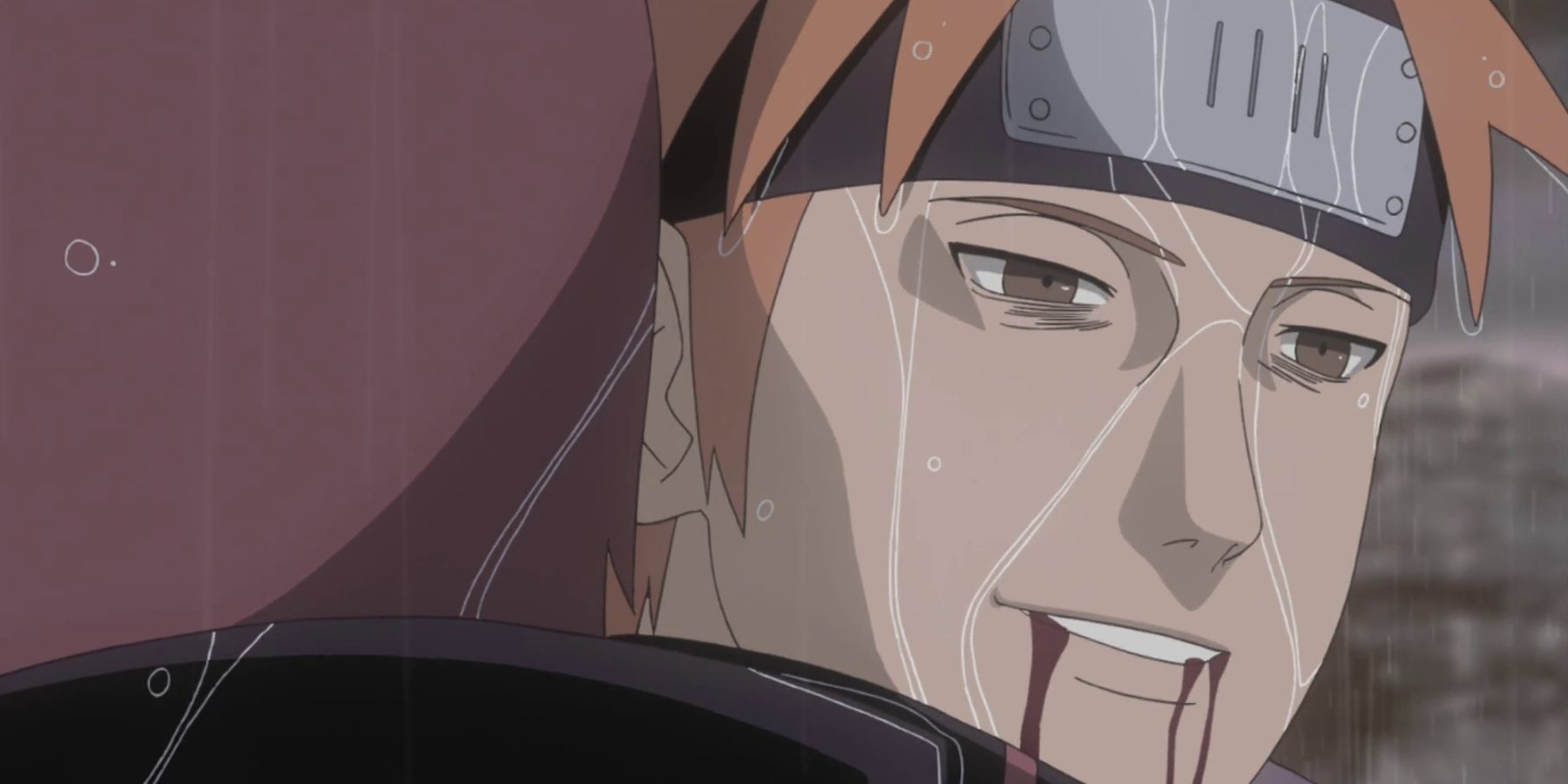 Yahiko muriendo en el anime de Naruto