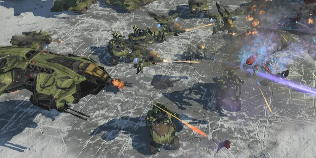 une bataille qui se déroule dans Halo Wars