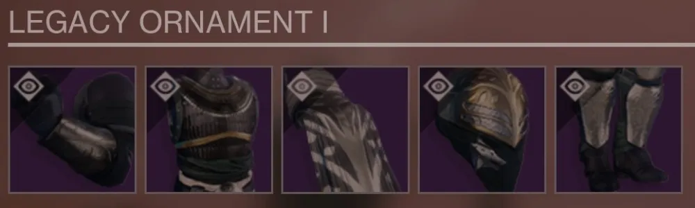 Set di Ornamenti di Leggenda di Destiny 2 Iron Banner