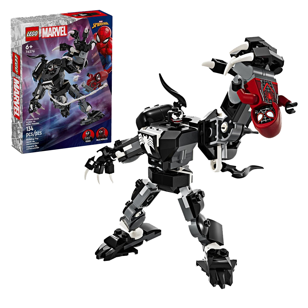 2024 Marvel LEGO sets Venom Mech Armor vs. Miles Morales
