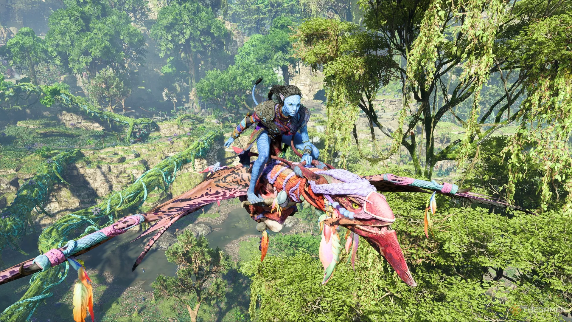 Survolez la forêt de Kinglor sur le dos d'un ikran dans Avatar Frontiers of Pandora