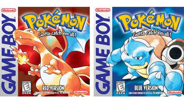 pokemon red and blue covers
