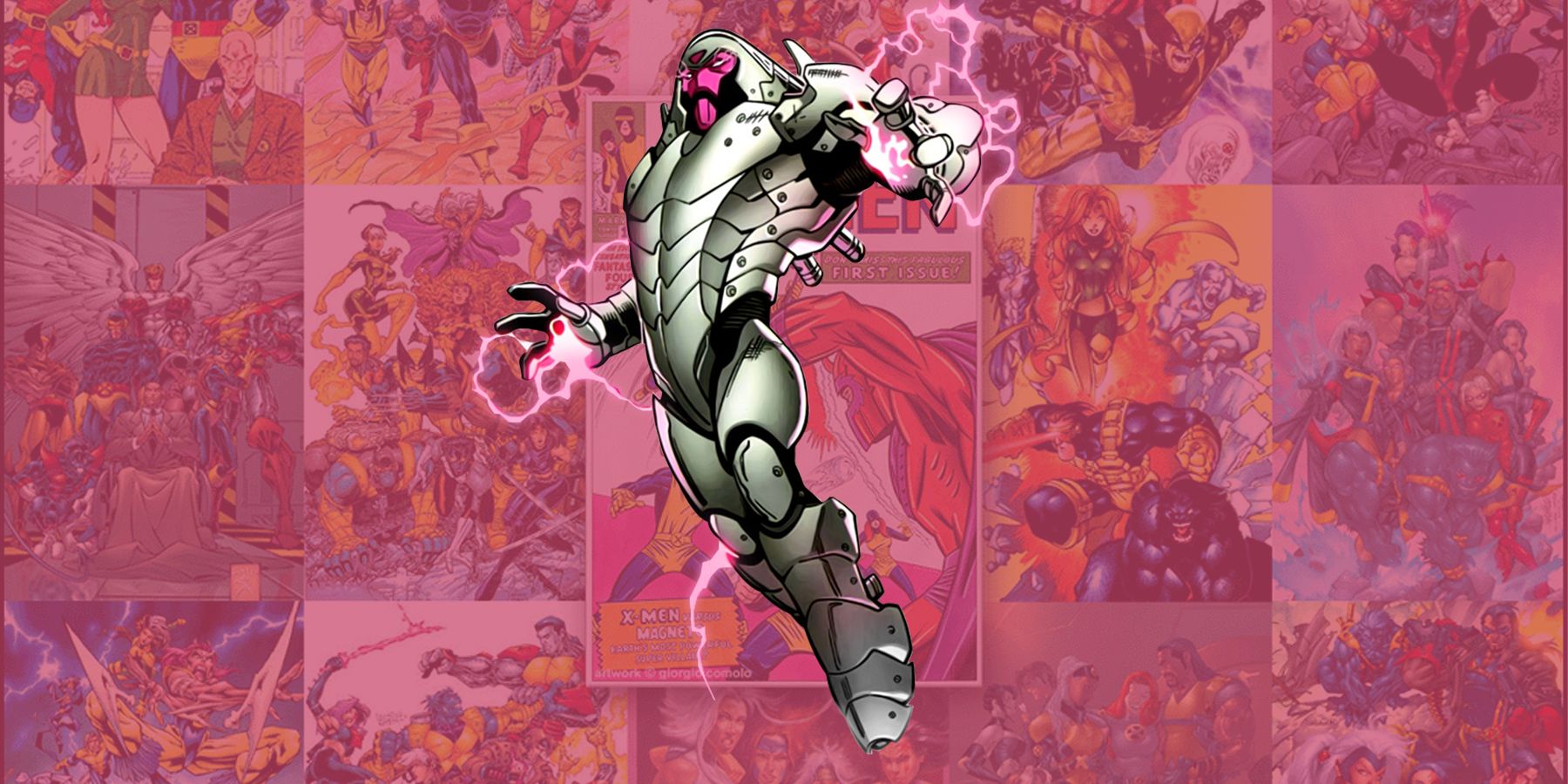 Imagen de presentación de los villanos de X-Men Nimrod