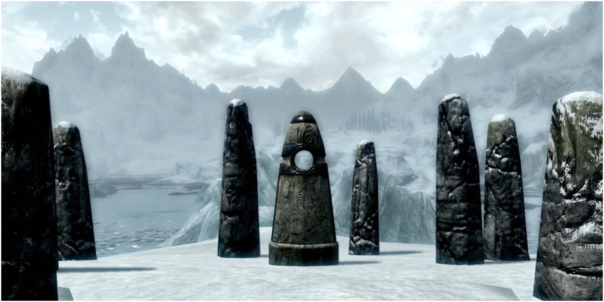 The Serpent Standing Stone in Skyrim