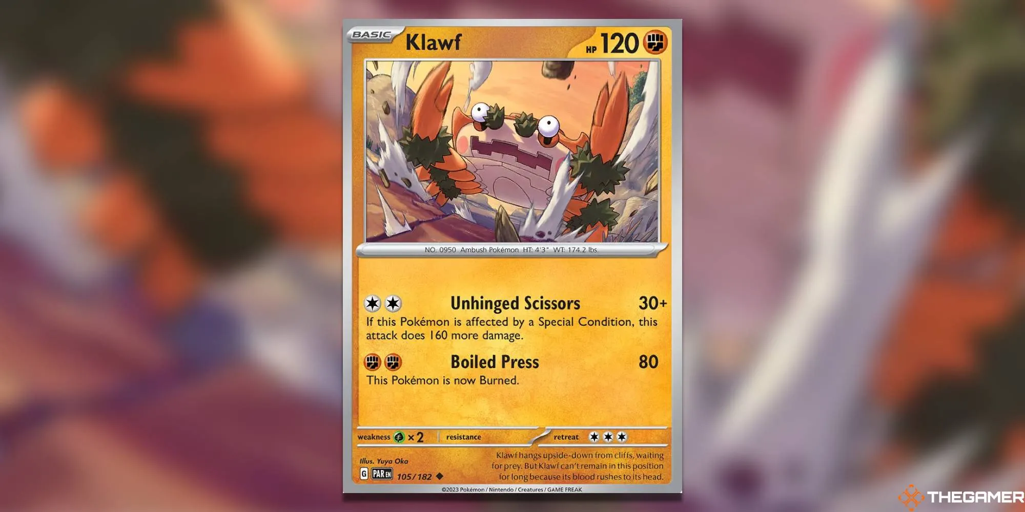 Pokemon TCG Klawf Card