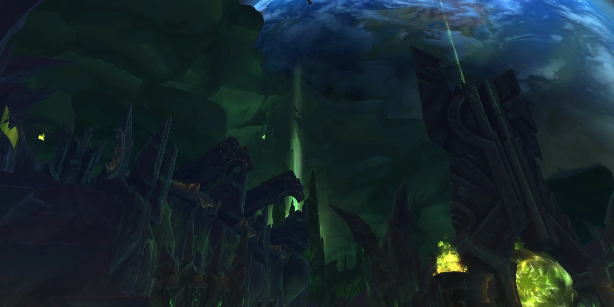 Imagen del paisaje de Antoran Wastes en World of Warcraft