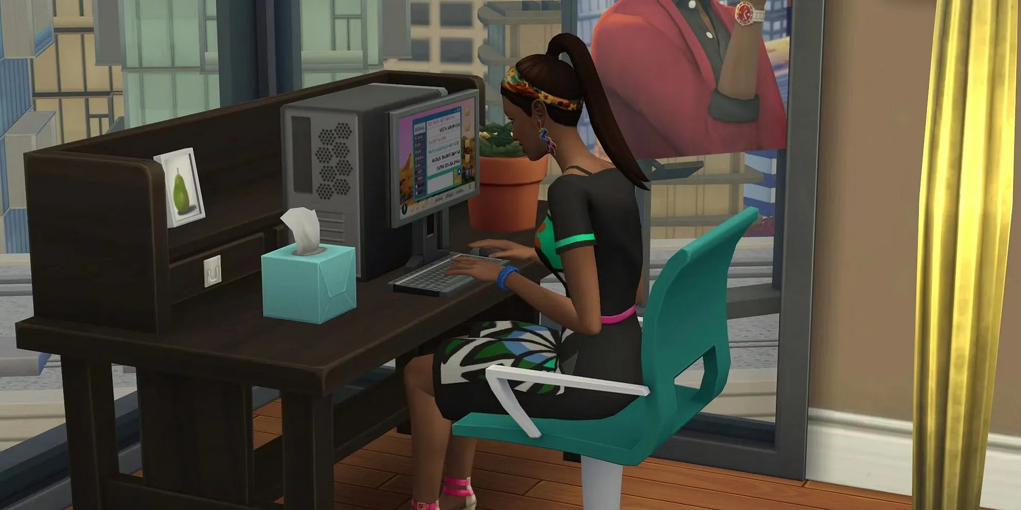 Un Sim écrit sur un ordinateur