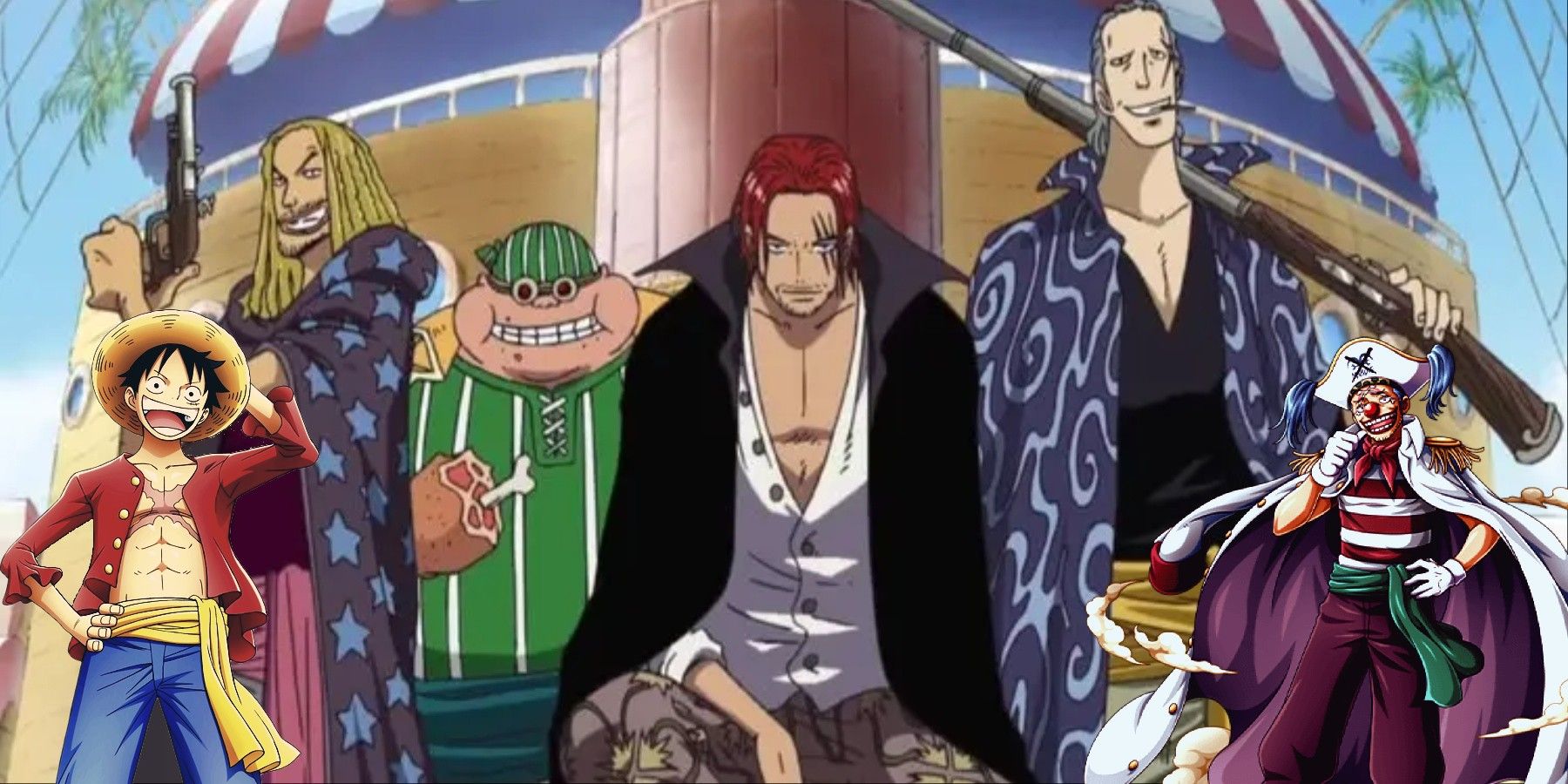Shanks et ses amis les plus proches de One Piece
