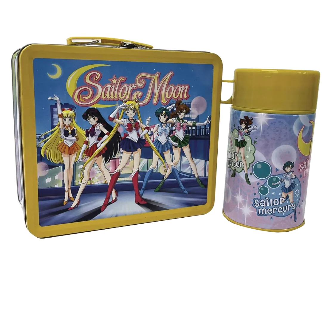Boîte à lunch Sailor Moon Sailor Scout Lineup Tin Titans avec thermos - Previews Exclusive