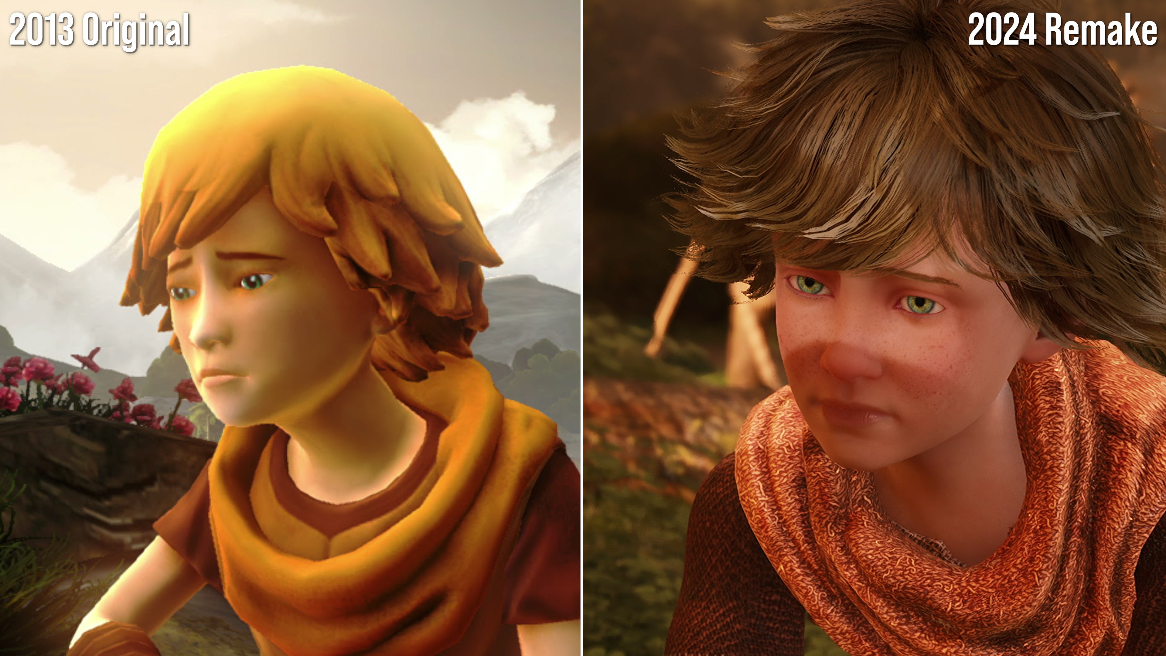 brothers a tale of two sons 屏幕截图对比：原版 vs 2024 重制版