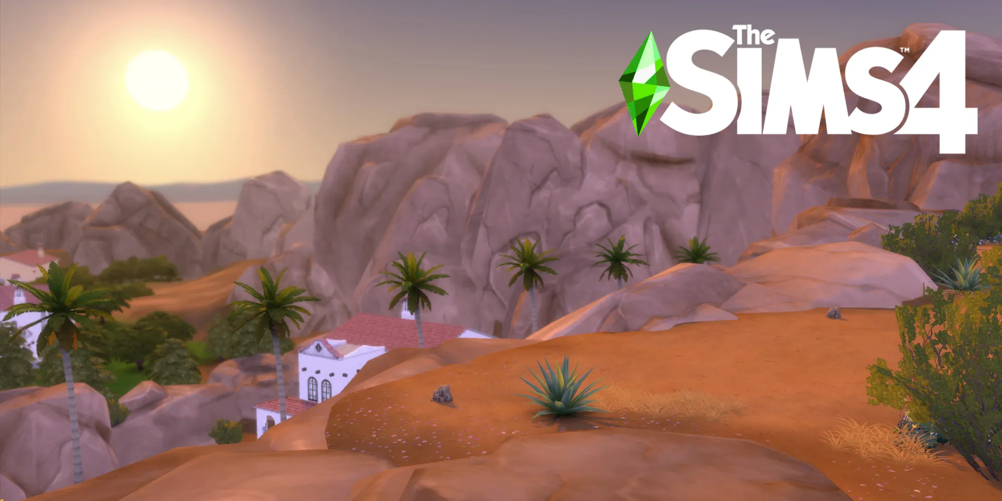 绿洲泉是《模拟人生4》中的基础游戏沙漠世界，夏季非常炎热。
