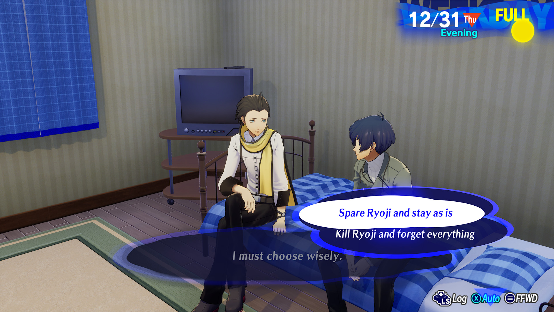 Ryoji chiede al giocatore di ucciderlo in Persona 3 Reload