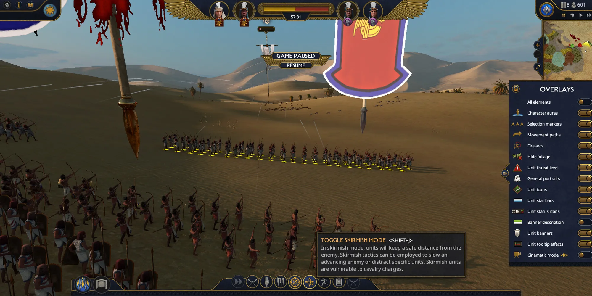 Total War Pharaoh战争游击模式攻略技巧