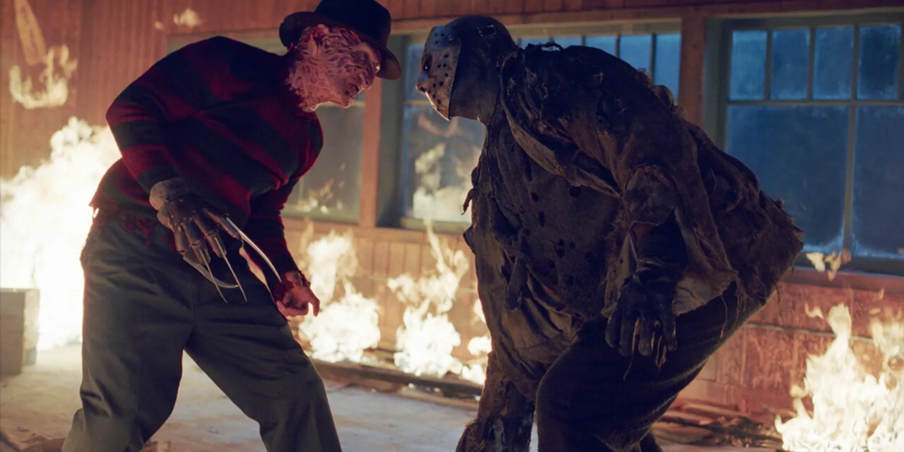 Freddy Krueger and Jason Voorhees in Freddy vs. Jason