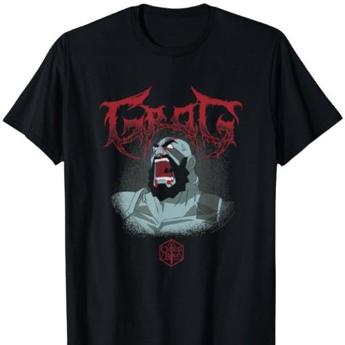 The Legend of Vox Machina Grog Extreme Metal Logo Premium T-Shirt