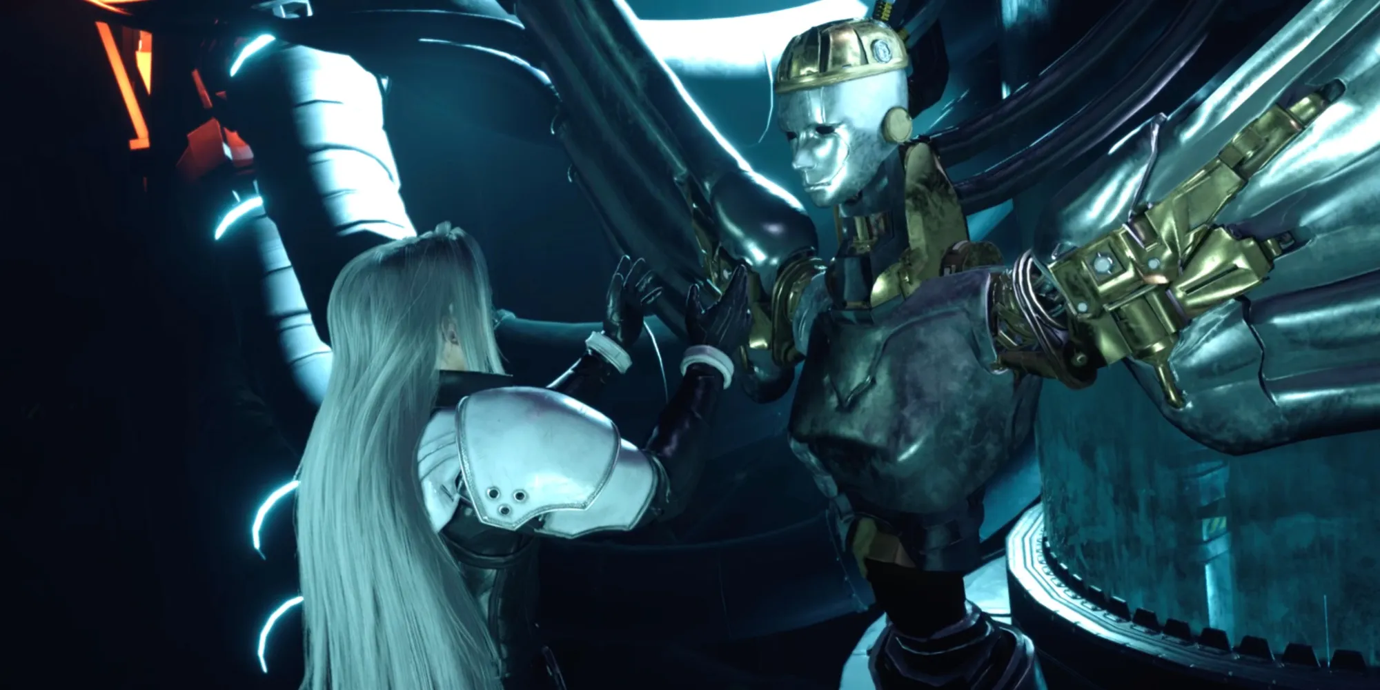 Sephiroth and Jenova in Final Fantasy 7 Rebirth