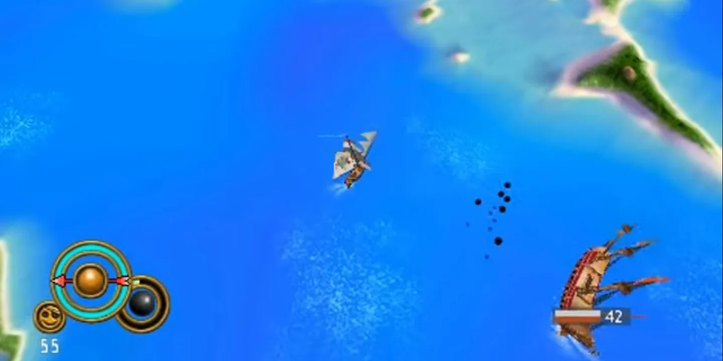 Batalla de Navíos en ¡Piratas de Sid Meier! para PSP