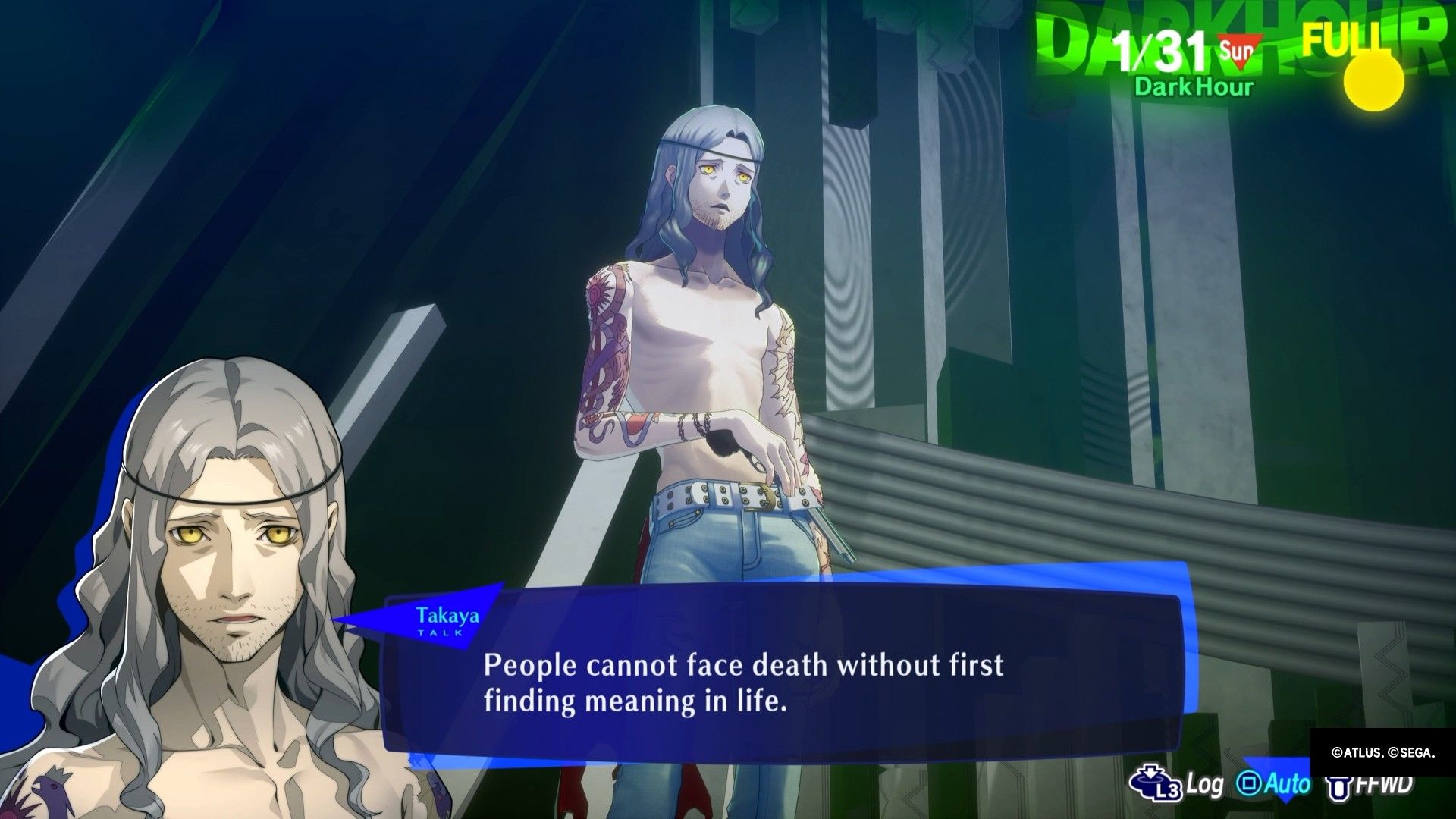 takaya waxing poetic before the final fight persona 3 reload january p3r