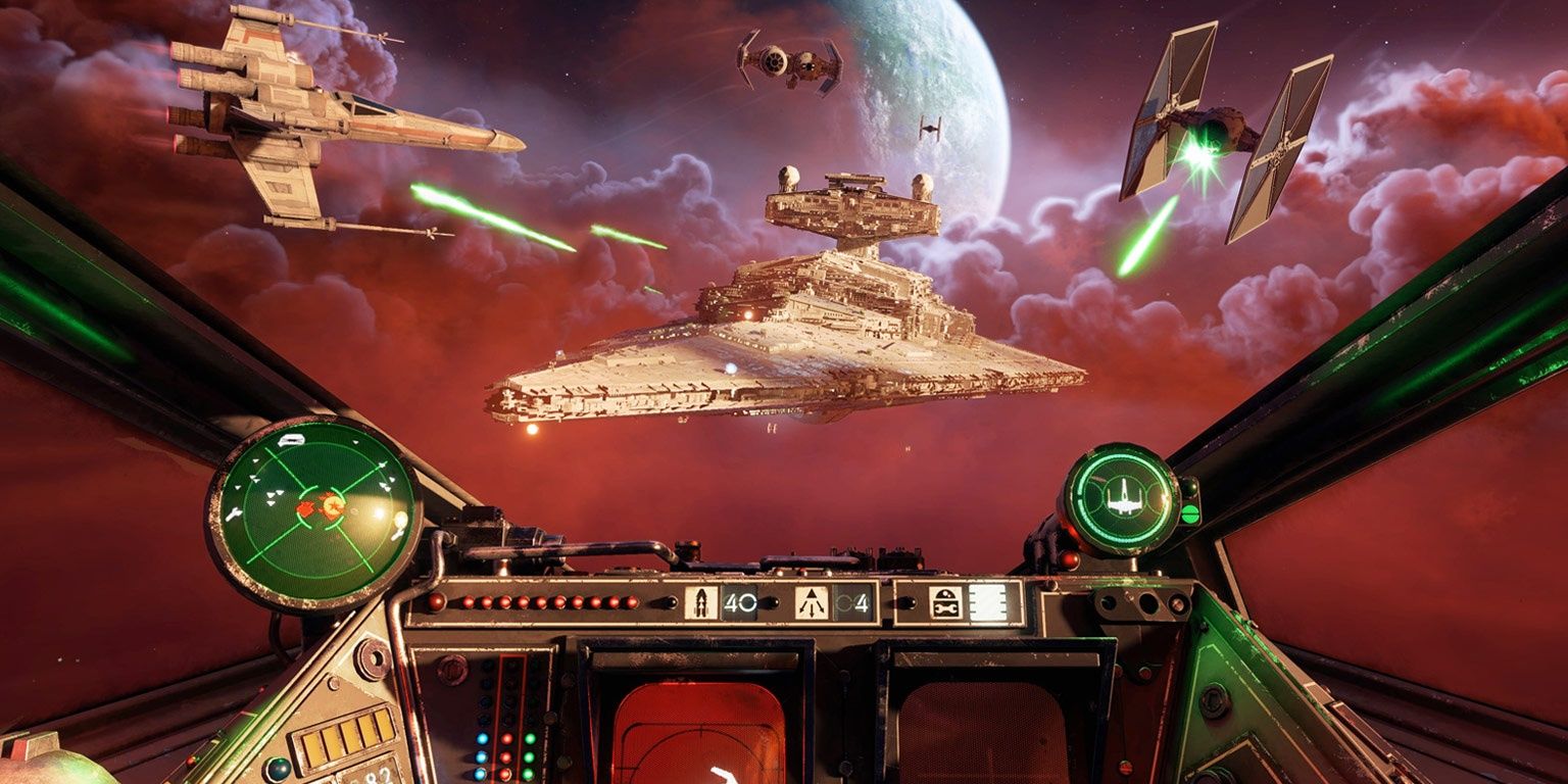 A Star Destroyer in Star Wars: Squadrons