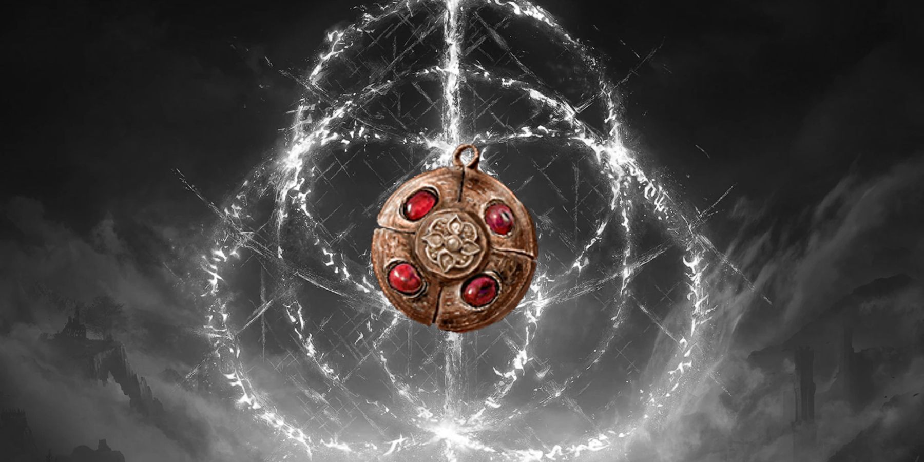 《埃尔登之环》角色创建界面的起始宝物红宝石泛焰勋章