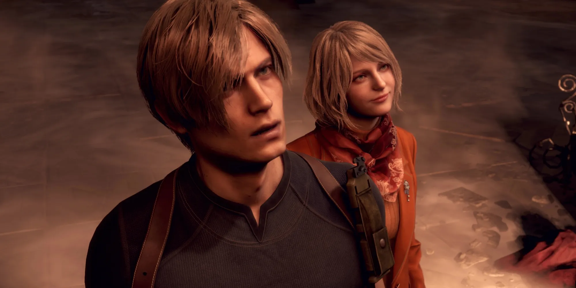 Leon et Ashley dans Resident Evil 4 Remake