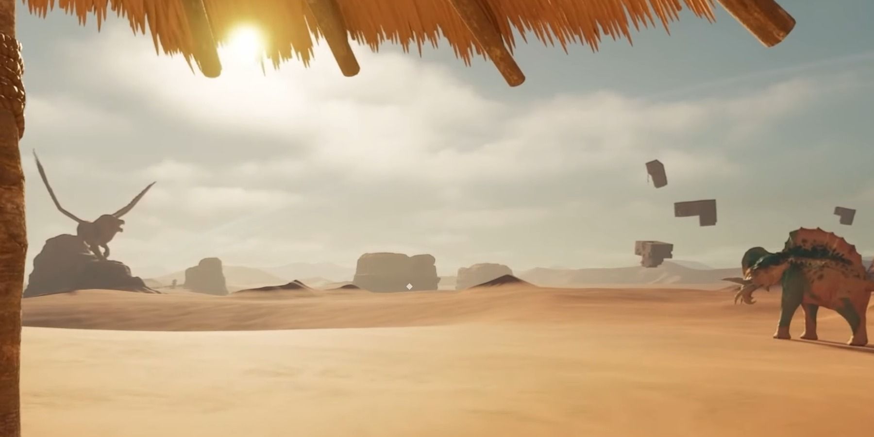 Игрок в игре Соловей в пустынной биоме