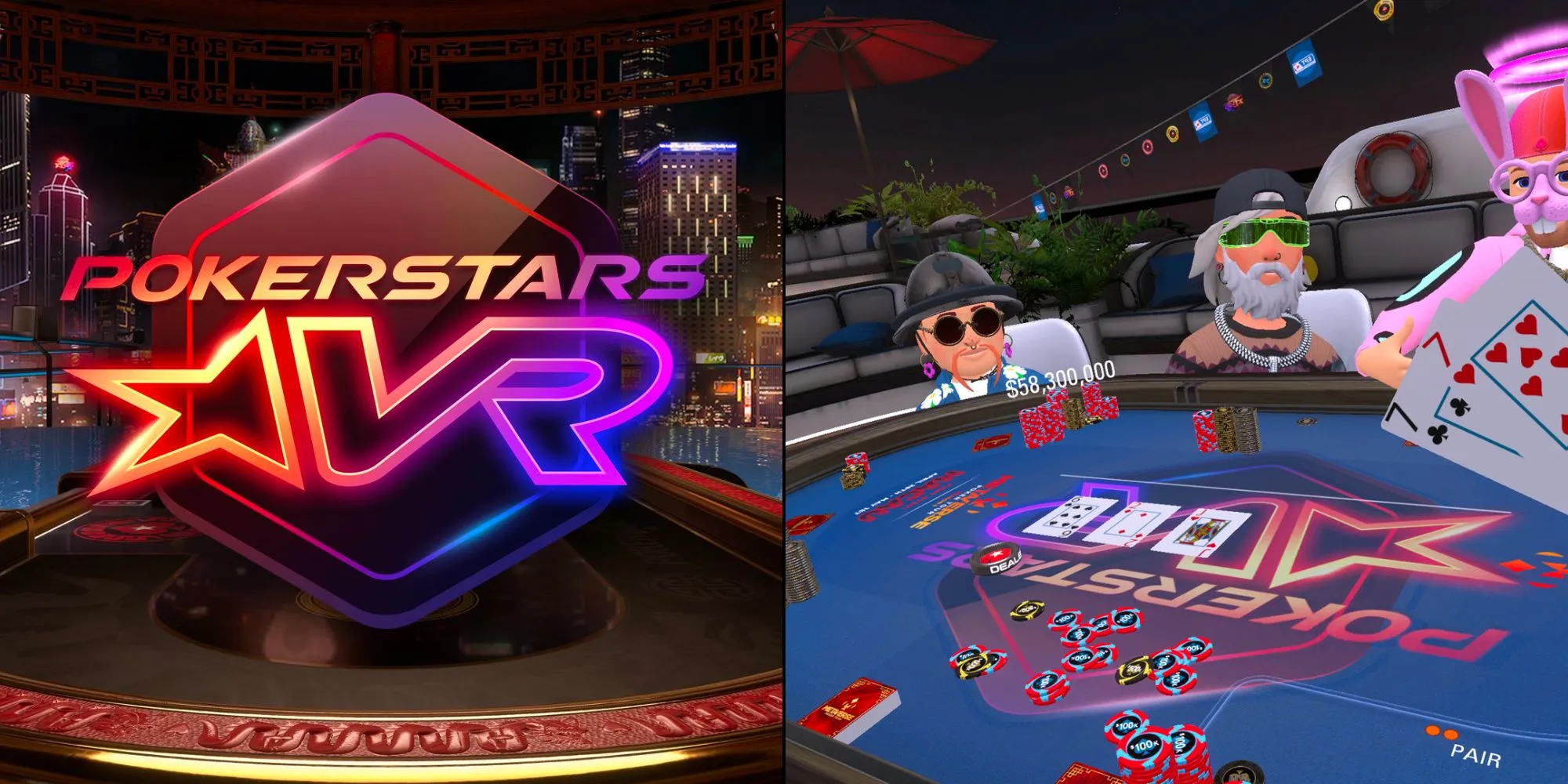 Logo et Gameplay de PokerStars VR